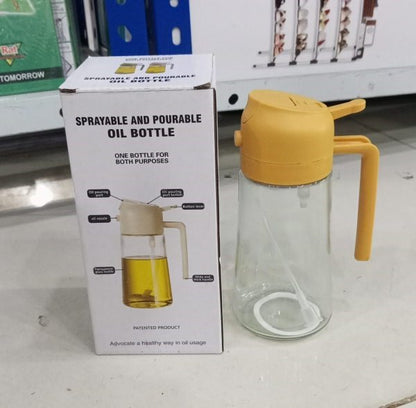 Glass Oil Bottle & Dispenser Jug