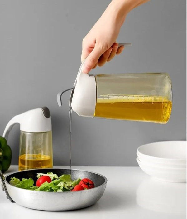 Glass Oil Bottle & Dispenser Jug