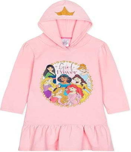 Disney Princess Hoodie Dress for Kids 4 5 Years Soft Comfy Girls Gifts