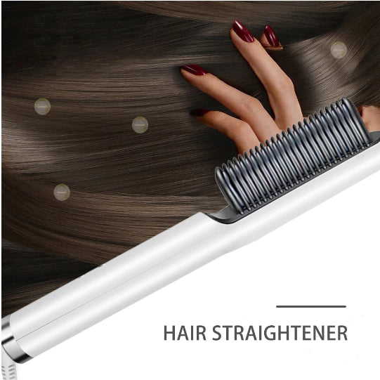 Electric Professional Hair Straightening Brush (random Color)